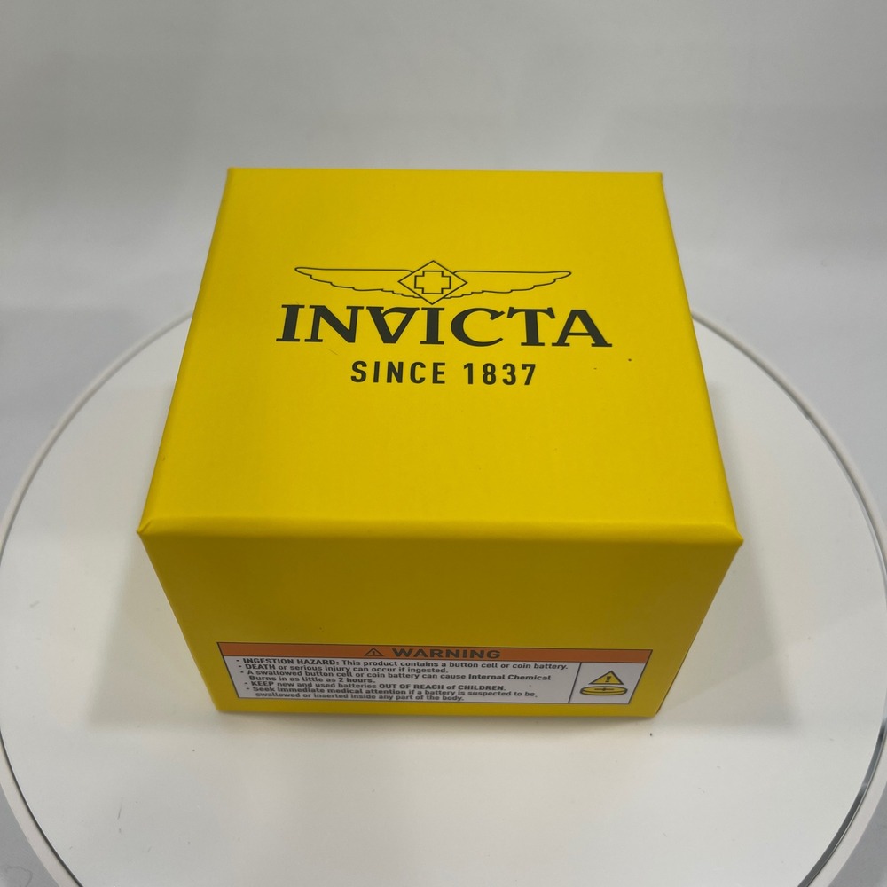 Invicta Two-Tone Gold and Silver Rectangular Dress Watch - Picture 3 of 6
